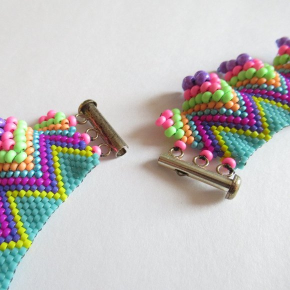 Hand stitched Collar Necklace - Picture 9 of 15